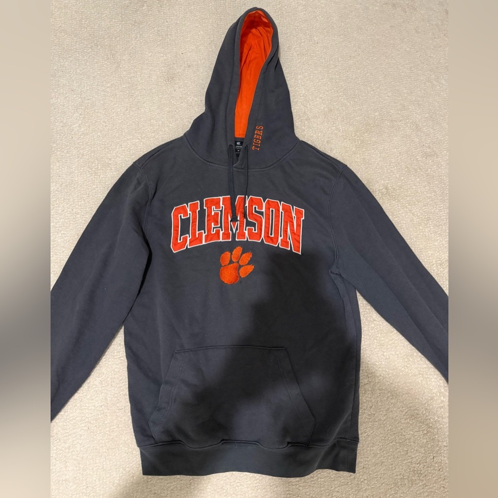 Clemson Gray and Orange Hoodie